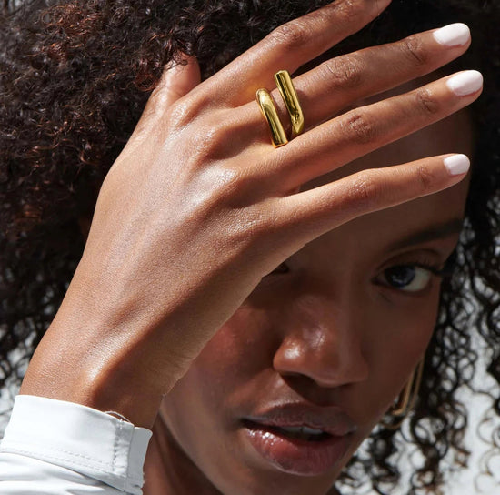 Sage Bent Open Ring XMTX Collections