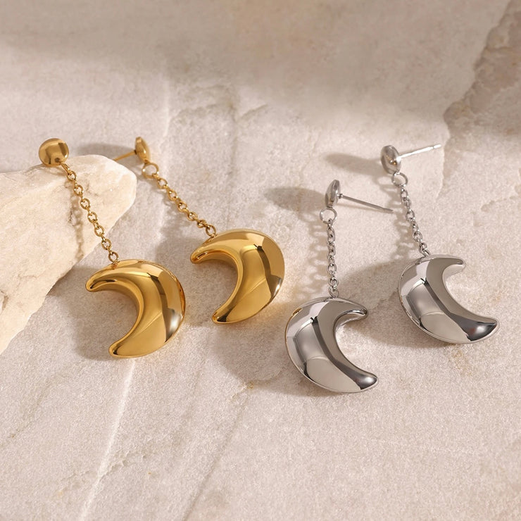 Hollow Moon Earrings