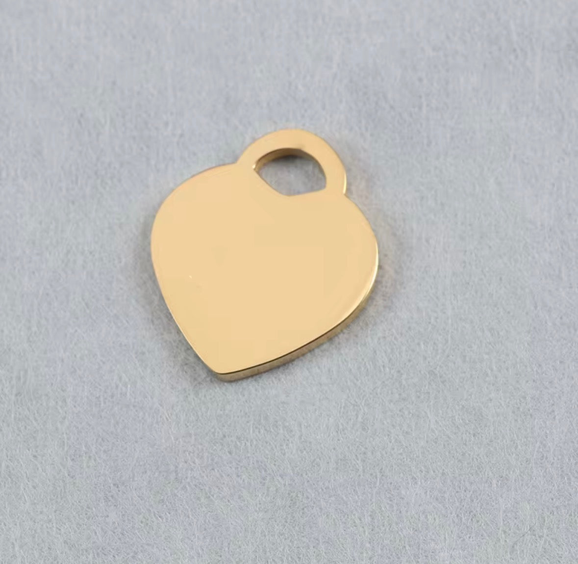 Gold Heart Blank Pendant XMTX Collections