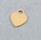Gold Heart Blank Pendant XMTX Collections