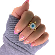 Iris Evil Eye Ring