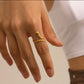Green Eye Snake Open Ring XMTX Collections