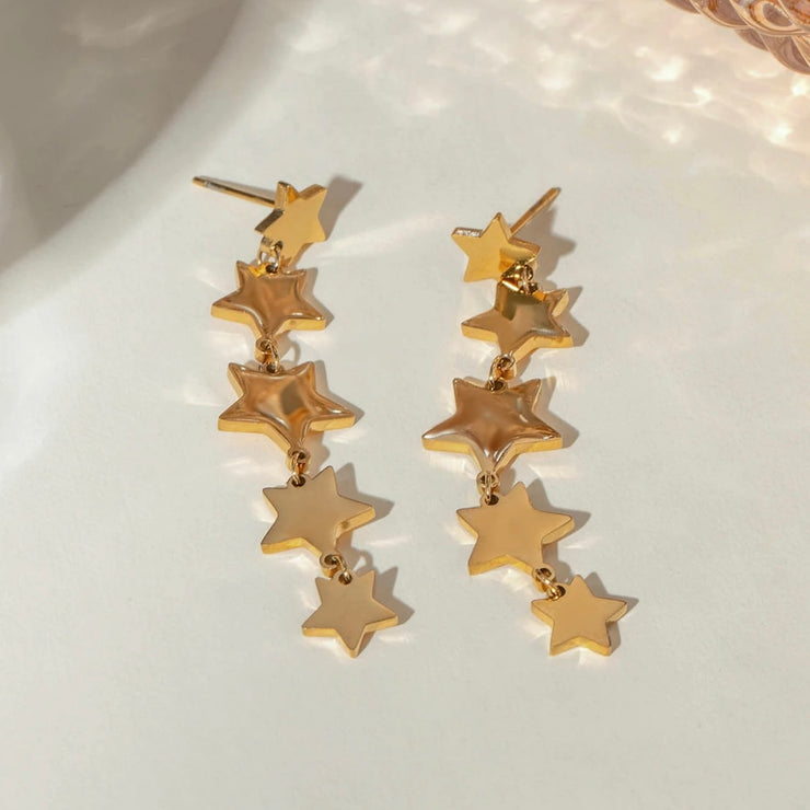 Five Stars Drop Earrings