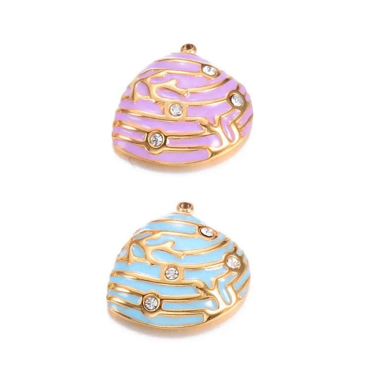 Enamel Shell Charm