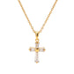 Vintage Rhinestone Cross Necklace XMTX Collections