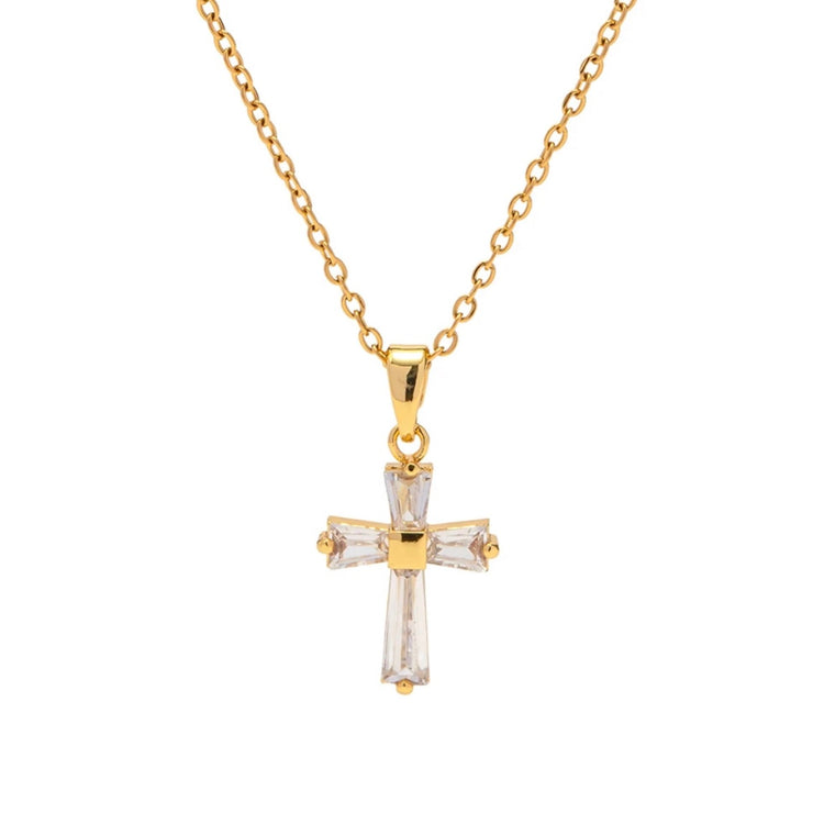 Vintage Rhinestone Cross