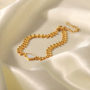 Tuva Mother of Pearl Heart Bracelet