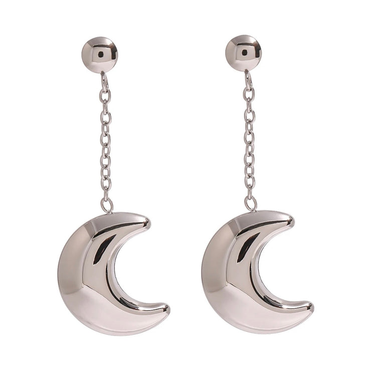 Hollow Moon Earrings