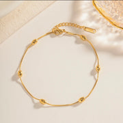 Oval Beads Anklet Bracelet