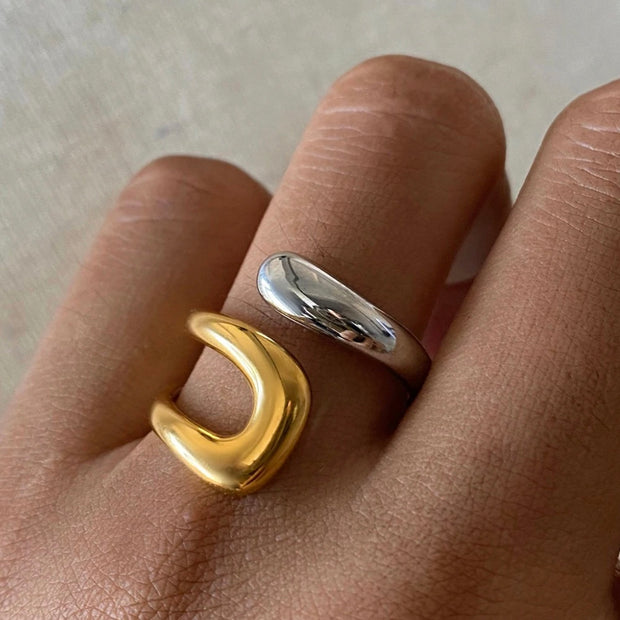 Two Tone Open Ring