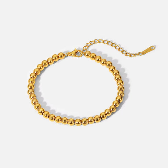 5mm Gold Beads Bracelet XMTX Collections