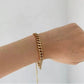 Classic Cuban Bracelet XMTX Collections shown on the arm water resistant and beach friendly