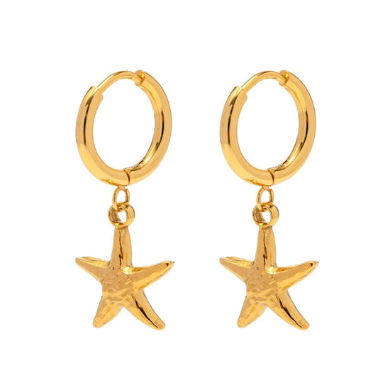 Starfish Huggies Earrings XMTX Collections
