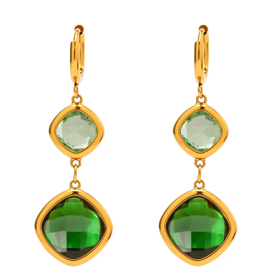 Amalfi Czech Crystals Drop Earrings XMTX Collections