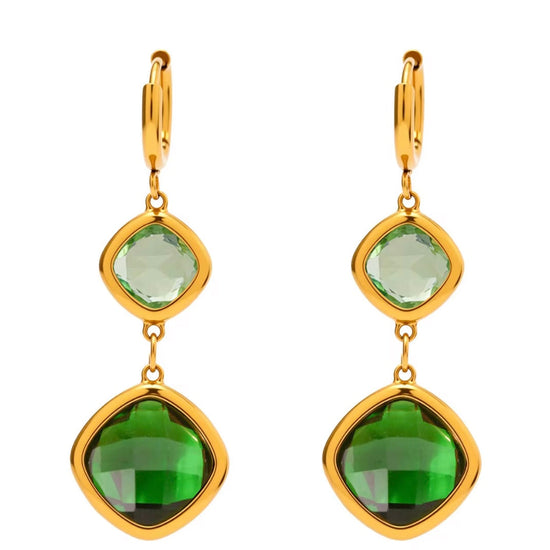 Amalfi Czech Crystals Drop Earrings XMTX Collections