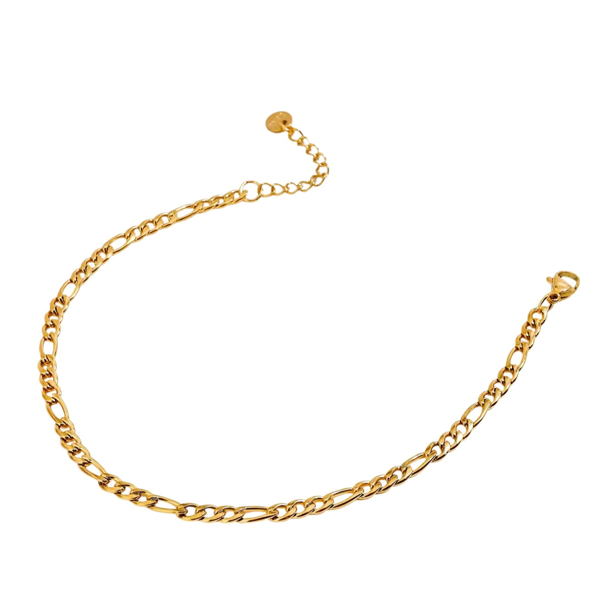 Figaro Chain Anklet Bracelet XMTX Collections