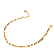 Figaro Chain Anklet Bracelet XMTX Collections