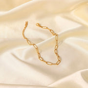 Paperclip Gold Non Tarnish Anklet XMTX Collections