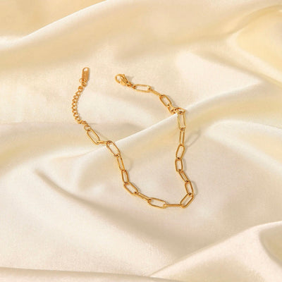 Paperclip Gold Non Tarnish Anklet XMTX Collections