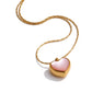 Pink Heart Shell Necklace XMTX Collections non tarnish, beautiful