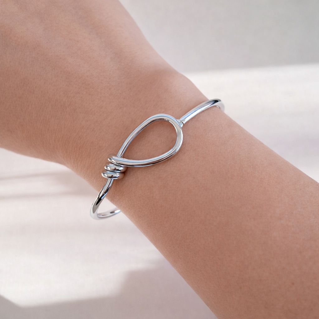 Aurelia Knot Cuff Bracelet – Gold & Silver XMTX Collections