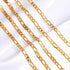 As a timeless accessory, our Unisex Figaro Chain Necklace offers both style and durability. With sturdy craftsmanship, this necklace is perfect for everyday wear and can be paired with any outfit. Its classic design makes it a versatile piece that will never go out of fashion.

 

Made to last! 

Tarnish and Water Resistant, Hypoallergenic, Beach, Shower Friendly

22" inches long No ext

24" inches long NO ext

Closure :Lobster Clasp

18k Gold Plated over 316L Stainless Steel base.  

