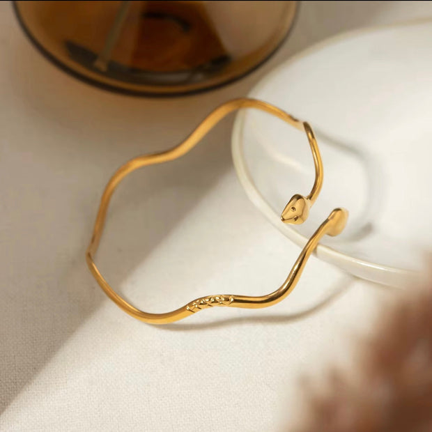 Double Headed Snake Bangle XMTX Collections