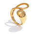 Experience the art of modern luxury with our Galiya Open Ring. The abstract open design creates a sophisticated and exclusive statement piece, sure to start conversations. Elevate your style and be the center of attention with this uniquely elegant ring.

Fits SIZE - 6/7/8 Adjustable

Stainless Steel 18K Gold PVD Plated - Made to last!

Hypoallergenic, Tarnish free 