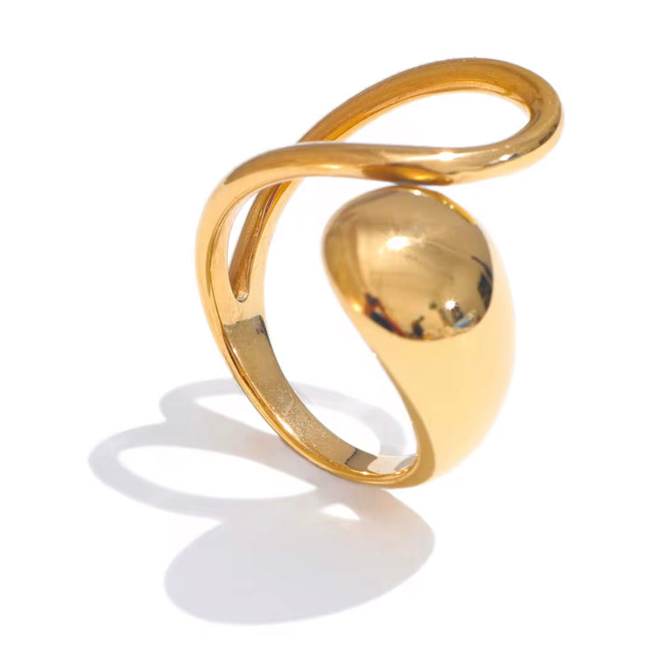 Experience the art of modern luxury with our Galiya Open Ring. The abstract open design creates a sophisticated and exclusive statement piece, sure to start conversations. Elevate your style and be the center of attention with this uniquely elegant ring.

Fits SIZE - 6/7/8 Adjustable

Stainless Steel 18K Gold PVD Plated - Made to last!

Hypoallergenic, Tarnish free 