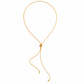 Full-length view of the Alana Slider Long Necklace showing the adjustable slider and long chain design
