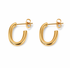 Alicia chunky gold hoop earrings on a clean white background