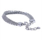 Bria Woven Bracelet in silver stainless steel non tarnish bracelet