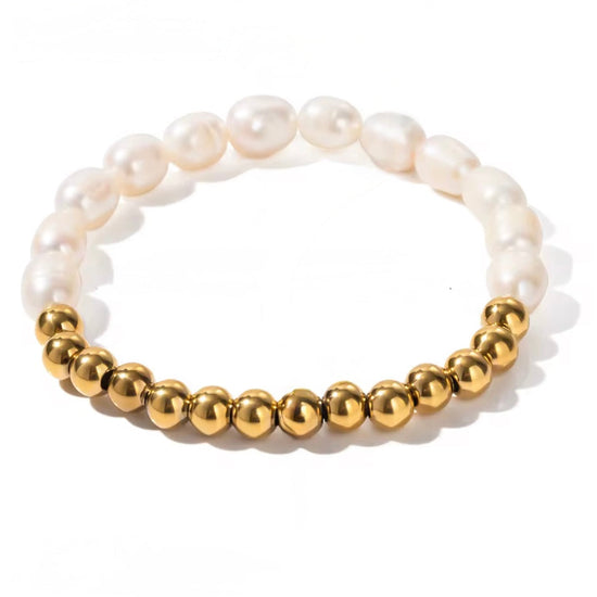 Pearls & Beads Stretch Bracelet XMTX Collections