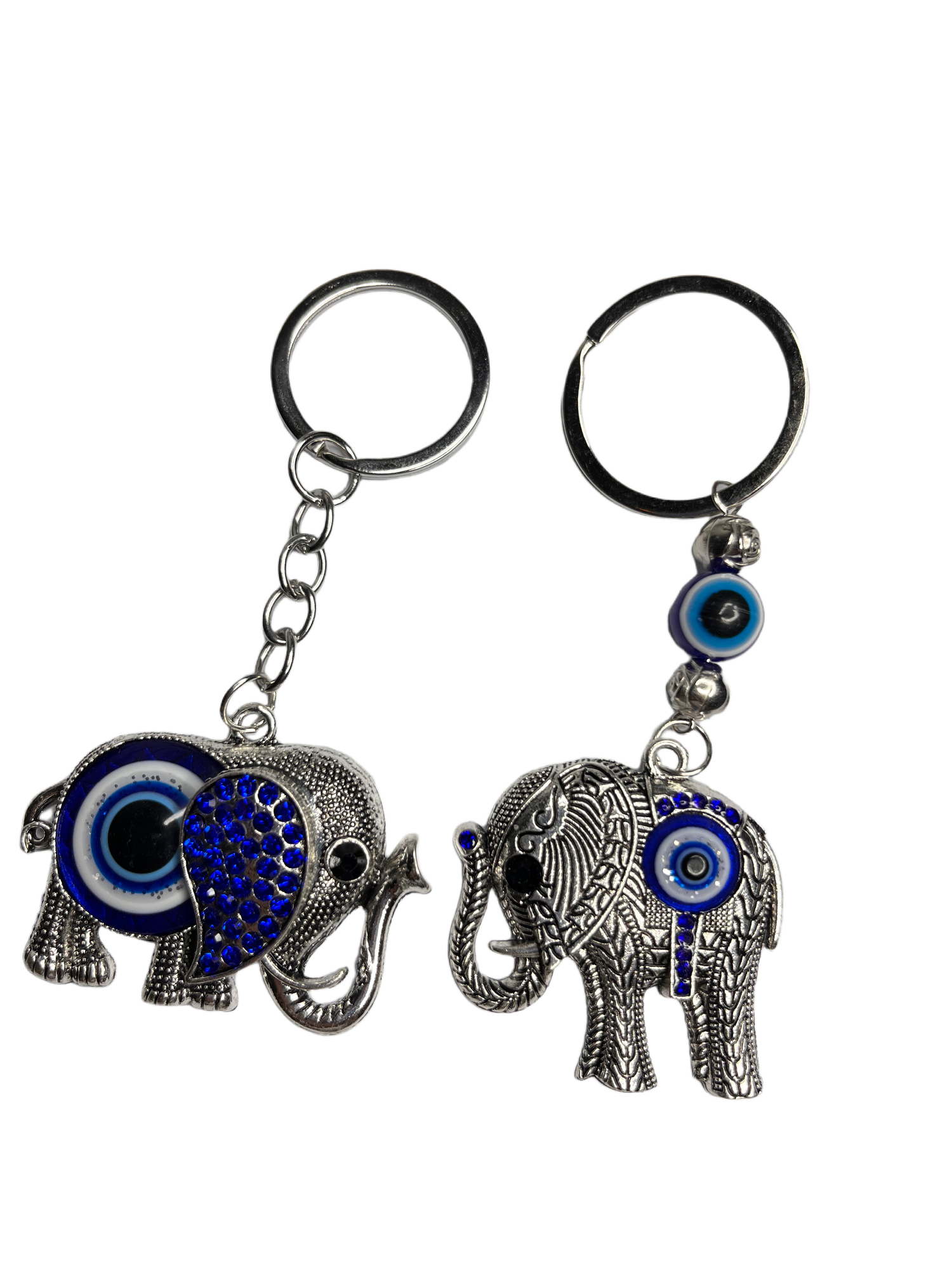 Evil Eye Lucky Elephant Key Chain XMTX Collections