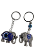 Evil Eye Lucky Elephant Key Chain XMTX Collections