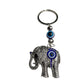 Evil Eye Lucky Elephant Key Chain XMTX Collections