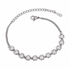 Jane silver rhinestone bracelet with round sparkling stones
