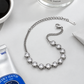 Jane waterproof non-tarnish silver rhinestone bracelet