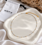 Kate waterproof two tone necklace flatlay