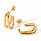 Leona Double Hoop Earrings XMTX Collections
