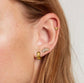 Lilly three stack earrings worn together in an ear stack