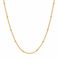 Lyssa Bead Chain Necklace with delicate gold beads, 18K Gold PVD plated waterproof non-tarnish jewelry