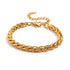 The Paola Bracelet boasts a timeless woven design and is crafted to resist tarnishing, ensuring its elegance and quality lasts for years to come. Exude sophistication and effortless style with this beautiful accessory.



316L Stainless Steel 18K PVD Gold Plated

6.5 inches long +2" inches ext