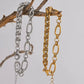 Expertly crafted, this Mixed Links Bracelet boasts a trendy and unique design that is sure to stand out. Plus, it is waterproof, making it perfect for everyday wear. Elevate your style with this statement piece.

 

This piece is made to last, hypoallergenic  & waterproof , adjustable

316L Stainless Steel 18K Gold Plated

 7 inches +1.5" ext