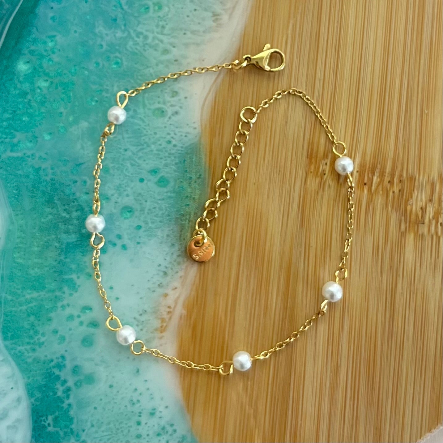 Shivani Pearls Anklet Bracelet XMTX Collections