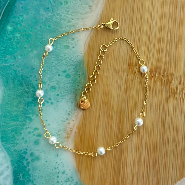Shivani Pearls Anklet Bracelet XMTX Collections