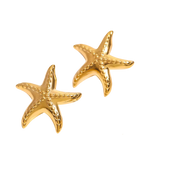 Complement your summer style with these charming Starfish Stud Earrings. Perfect for everyday wear or your next beach vacation, these earrings will add a touch of whimsy and ocean vibes to any outfit. Embrace the carefree spirit of summer with these must-have accessories!

 

1" long x 1" wide

18K Gold Plated over 316L Stainless 

Hypoallergenic, Water Resistant, Beach, Shower, Gym friendly. Made to last.

 

 