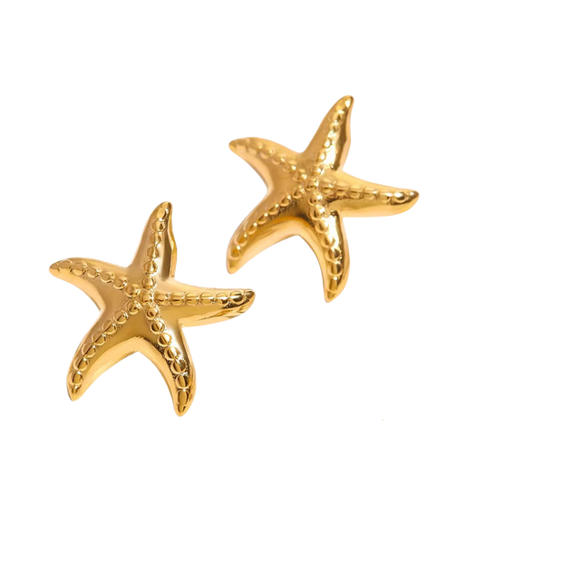 Complement your summer style with these charming Starfish Stud Earrings. Perfect for everyday wear or your next beach vacation, these earrings will add a touch of whimsy and ocean vibes to any outfit. Embrace the carefree spirit of summer with these must-have accessories!

 

1" long x 1" wide

18K Gold Plated over 316L Stainless 

Hypoallergenic, Water Resistant, Beach, Shower, Gym friendly. Made to last.

 

 