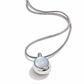Selena silver mother of pearl pendant necklace with natural stone detail