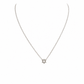 Tiny pavé Star of David necklace in sterling silver with sparkling cubic zirconia stones on a delicate chain.